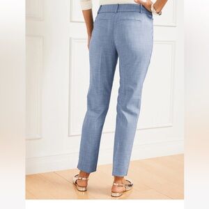 NWOT Talbots Hampshire Ankle Pants. Size 4. Light Blue